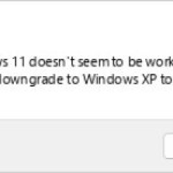 Windows xp 11 Meme Template