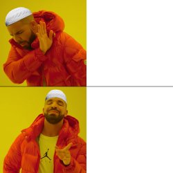 Muslim Drake no yes Meme Template