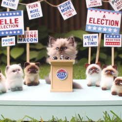 kitten election Meme Template