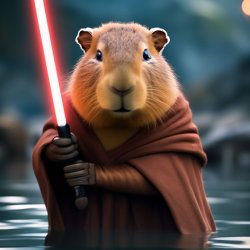 Jedi Capybara Meme Template