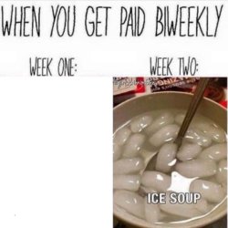 When You Get Paid Biweekly Blank Template Meme Template