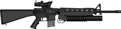 Colt M16A3 with an Acog and M203 Meme Template