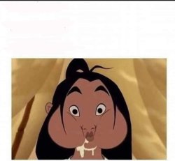 Mulan mouth full Meme Template