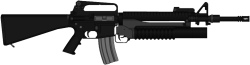 Colt M16A2/A3(Early ver.) with an M203 Grenade Launcher Meme Template