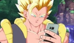 Gogeta gets message from Piccolo Meme Template