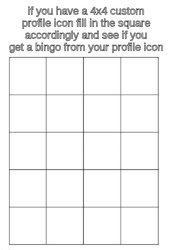 4x4 profile icon bingo Meme Template