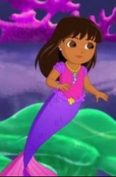 dora mermaid Meme Template