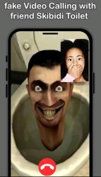 Fake Video Call With Skibidi Toilet Meme Template