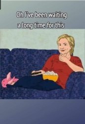 Hillary Popcorn Meme Template