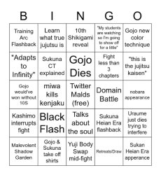 Gojo vs Sukuna Bingo Meme Template