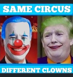 SAME OLD CIRCUS DIFFERENT CLOWNS Meme Template