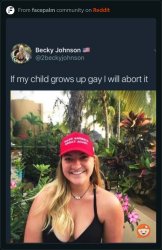 "Pro life" hypocrisy Becky Johnson Meme Template