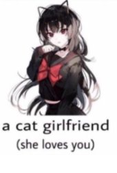 a cat girl friend Meme Template