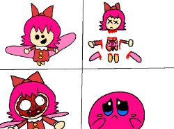 Ribbon Kirby is death Meme Template