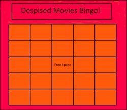 despised movies bingo Meme Template