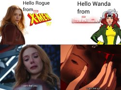 wanda meets rogue Meme Template