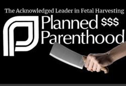Planned Parenthood Meat Cleaver logo Meme Template