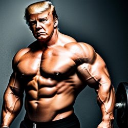 Muscle Donald Trump Meme Template