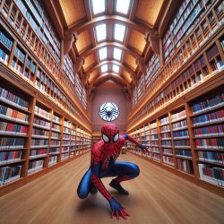 spiderman library books Meme Template