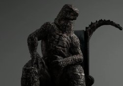 Godzilla Gigachad Meme Template