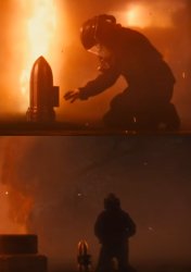Godzilla nuke template Meme Template