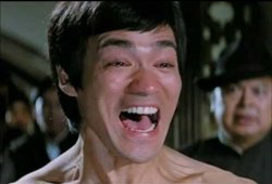 Bruce Lee laughing Meme Template