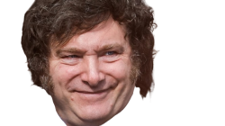 cara de javier millei sin fondo Meme Template