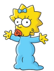 Maggie Simpson Meme Template