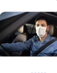 Driving with a mask on Meme Template