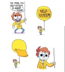 Self-Esteem Balloon Meme Template