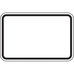 Blank regulatory road sign, landscape Meme Template