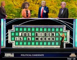 Trump solves puzzle on wheel of fortune 2 Meme Template