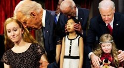 Biden creepy Meme Template