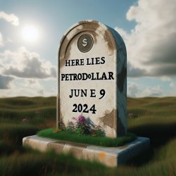 Here Lies PETRODOLLAR Meme Template