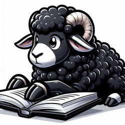 black sheep readinig a book Meme Template