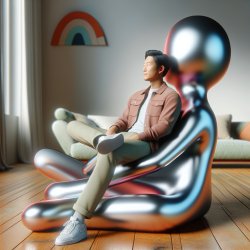 man sitting on a person Meme Template