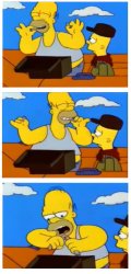 Homero pequeños mordiscos Meme Template