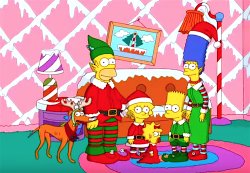 Simpsons christmas Meme Template