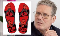 Starmer flip flop Meme Template