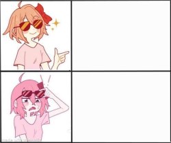 sayori oh fu*k Meme Template