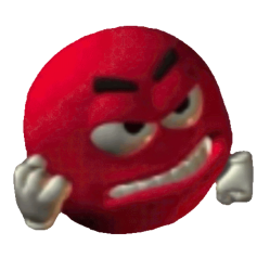 angry red m&m Meme Template