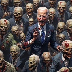Joe Biden Zombie Meme Template