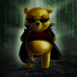 Winnie the Pooh hacker Meme Template