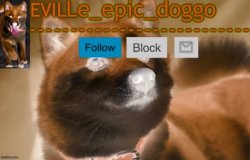 evil le epic doggo Meme Template