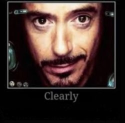 Tony Stark Clearly Meme Template