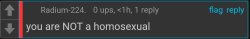 Radium you are not a homosexual Meme Template