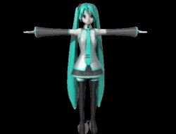 T posing Miku Meme Template