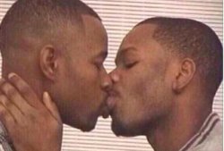 Black guys kissing Meme Template