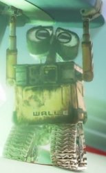 Wall-e holding holo detector open Meme Template