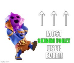 Most skibidi toilet user ever!!! Meme Template